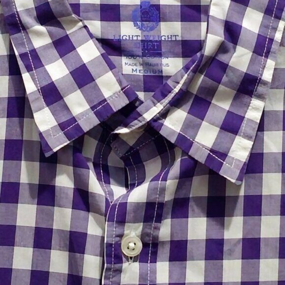 J. Crew Medium Long Sleeve Casual Button Shirt - Purple & White - Picture 3 of 14